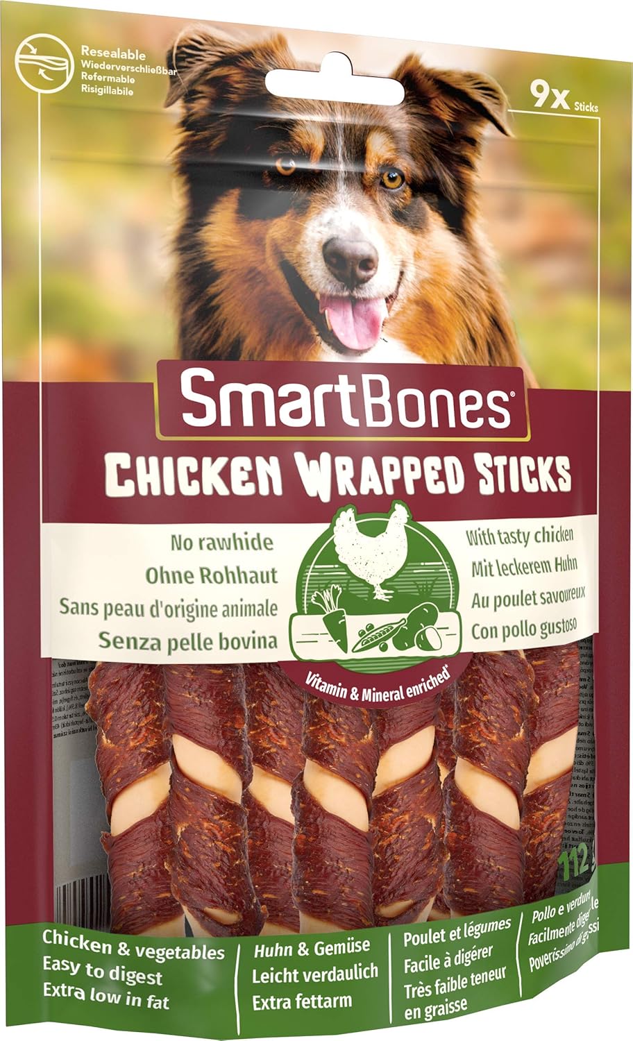 SmartBones Chicken Wrapped Mini Sticks 9 Pk